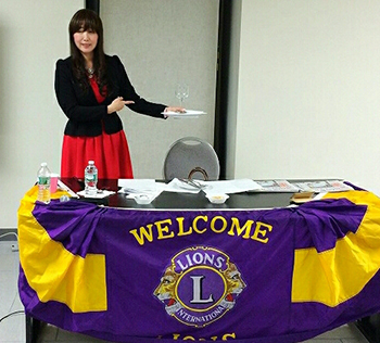 プロトコル講演　NY ライオンズクラブ取材